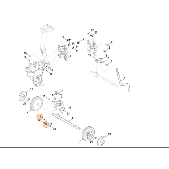 STIHL Glebogryzarka spalinowa MH445.0 Śruba z łbem okrągłym M8x12 9027 318 1750